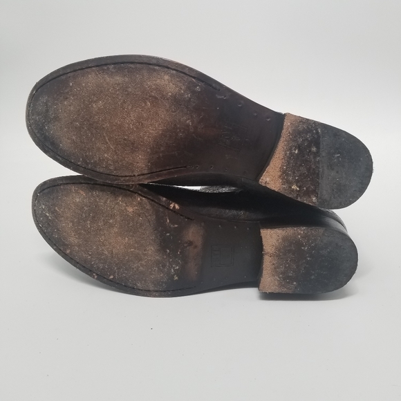 FRYE | Melissa Button Ankle Booties w/ Crackle Leather - 11B - Picture 12 of 13